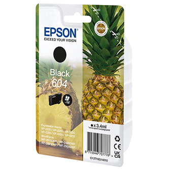 Obrazek Epson originální ink C13T10G14010, T10G140, 604, black, 3.4ml, Epson XP-2200, XP