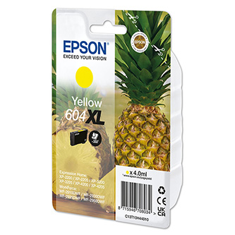 Obrazek Epson originální ink C13T10H44010, T10H440, 604XL, yellow, 350str., 4.0ml, Epson