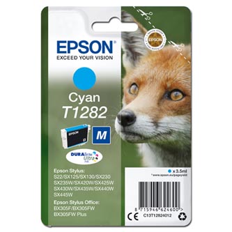 Obrazek Epson T1282 C13T12824012 originální inkoustová kazeta, barva náplně azurová