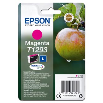 Obrazek Epson 129 C13T12934012 originální inkoustová kazeta, barva náplně azurová/purpurová/žlutá/černá, výtěžnost cartridge 485 stran