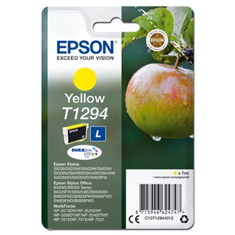 Obrazek Epson T1294 C13T12944012 originální inkoustová kazeta, barva náplně azurová/purpurová/žlutá/černá, výtěžnost cartridge 485 stran