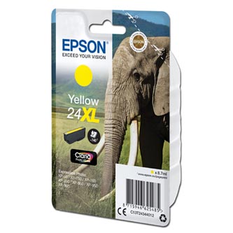 Obrazek Epson 24XL C13T24344012 originální inkoustová kazeta, barva náplně žlutá