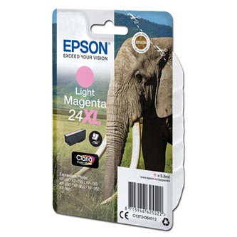 Obrazek Epson 24XL C13T24364012 originální inkoustová kazeta, barva náplně světle purpurová