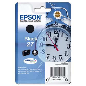 Obrazek Epson 27 C13T27014012 originální inkoustová kazeta, barva náplně černá