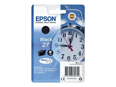 Obrazek Epson 27 C13T27014022 originální inkoustová kazeta, barva náplně černá