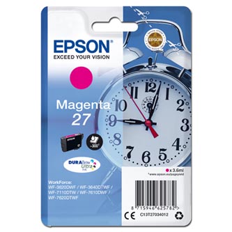 Obrazek Epson 27 C13T27034012 originální inkoustová kazeta, barva náplně purpurová