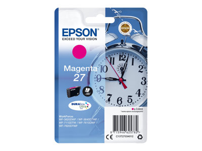 Obrazek Epson 27 C13T27034022 originální inkoustová kazeta, barva náplně purpurová