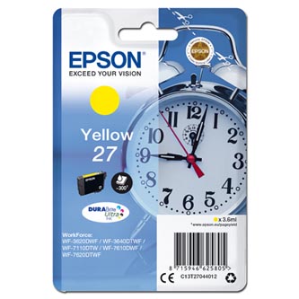 Obrazek Epson 27 C13T27044012 originální inkoustová kazeta, barva náplně žlutá