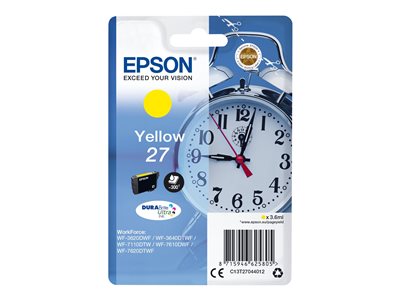 Obrazek Epson 27 C13T27044022 originální inkoustová kazeta, barva náplně žlutá