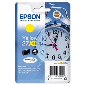 Obrazek Epson 27XL C13T27144012 originální inkoustová kazeta, barva náplně žlutá