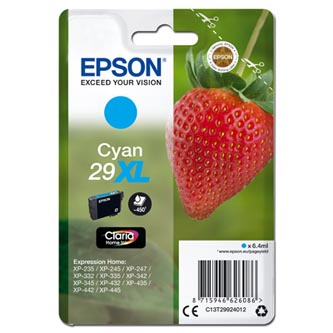 Obrazek Epson 29XL C13T29924012 originální inkoustová kazeta, barva náplně azurová