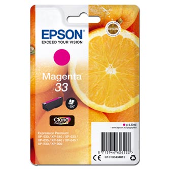 Obrazek Epson 33 C13T33434012 originální inkoustová kazeta, barva náplně purpurová