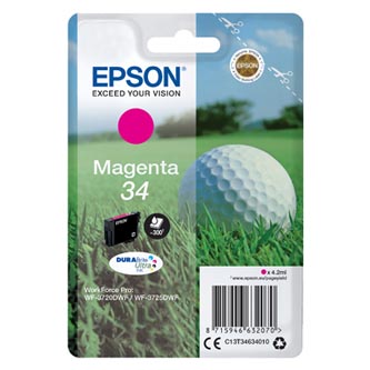Obrazek Epson 34 C13T34634010 originální inkoustová kazeta, barva náplně purpurová