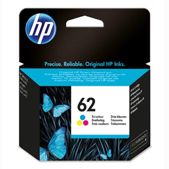 Obrazek HP 62 C2P06AE originální inkoustová kazeta, barva náplně tříbarevná, výtěžnost cartridge 165 stran
