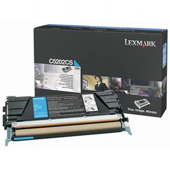 Obrazek Lexmark C5202CS originální tonerová kazeta, barva náplně azurová, výtěžnost cartridge 1500 stran
