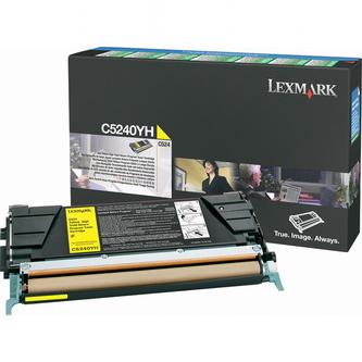 Obrazek Lexmark C5240YH originální tonerová kazeta, barva náplně žlutá, výtěžnost cartridge 5000 stran