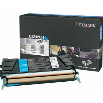 Obrazek Lexmark C5242CH originální tonerová kazeta, barva náplně azurová, výtěžnost cartridge 5000 stran