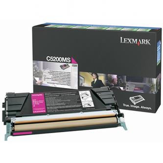 Obrazek Lexmark C5200MS originální tonerová kazeta, barva náplně purpurová, výtěžnost cartridge 1500 stran