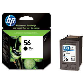 Obrazek HP 56 C6656AE originální inkoustová kazeta, barva náplně černá, výtěžnost cartridge 520 stran