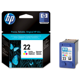 Obrazek HP 22 C9352AE originální inkoustová kazeta, barva náplně tříbarevná, výtěžnost cartridge 138 stran