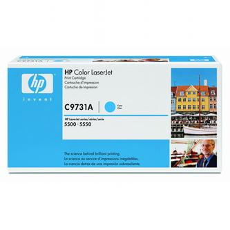 Obrazek HP C9731A originální tonerová kazeta, barva náplně azurová, výtěžnost cartridge 12000 stran