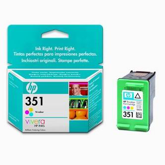 Obrazek HP 351 CB337EE originální inkoustová kazeta, barva náplně tříbarevná, výtěžnost cartridge 170 stran
