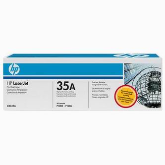 Obrazek HP 35A CB435A originální tonerová kazeta, barva náplně černá, výtěžnost cartridge 1500 stran