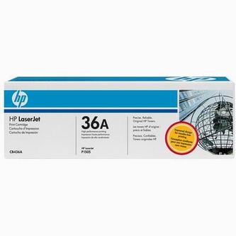Obrazek HP 36A CB436A originální tonerová kazeta, barva náplně černá, výtěžnost cartridge 2000 stran