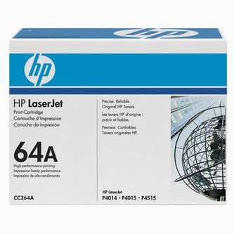 Obrazek HP 64A CC364A originální tonerová kazeta, barva náplně černá, výtěžnost cartridge 10000 stran