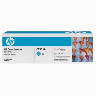 Obrazek HP 304A CC531A originální tonerová kazeta, barva náplně azurová, výtěžnost cartridge 2800 stran