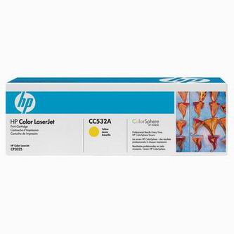 Obrazek HP 304A CC532A originální tonerová kazeta, barva náplně žlutá, výtěžnost cartridge 2800 stran