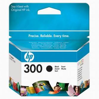 Obrazek HP 300 CC640EE originální inkoustová kazeta, barva náplně černá, výtěžnost cartridge 200 stran