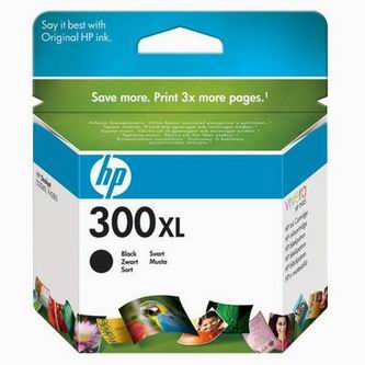 Obrazek HP 300 XL CC641EE originální inkoustová kazeta, barva náplně černá, výtěžnost cartridge 600 stran