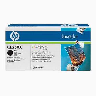 Obrazek HP 504X CE250X originální tonerová kazeta, barva náplně černá, výtěžnost cartridge 10500 stran
