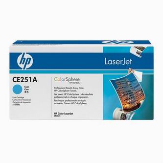 Obrazek HP 504A CE251A originální tonerová kazeta, barva náplně azurová, výtěžnost cartridge 7000 stran