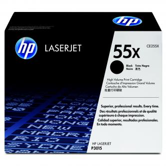 Obrazek HP 55X CE255X originální tonerová kazeta, barva náplně černá, výtěžnost cartridge 12500 stran