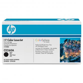 Obrazek HP CE260A originální tonerová kazeta, barva náplně černá, výtěžnost cartridge 8500 stran