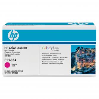 Obrazek HP CE263A originální tonerová kazeta, barva náplně purpurová, výtěžnost cartridge 11000 stran