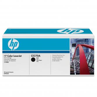 Obrazek HP 650A CE270A originální tonerová kazeta, barva náplně černá, výtěžnost cartridge 13500 stran