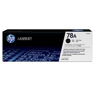 Obrazek HP 78A CE278AD originální tonerová kazeta, barva náplně černá, výtěžnost cartridge 4200 stran