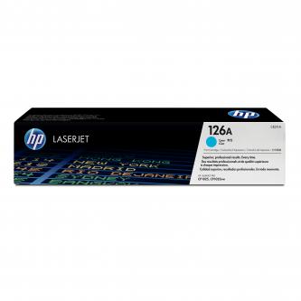 Obrazek HP 126A CE311A originální tonerová kazeta, barva náplně azurová, výtěžnost cartridge 1000 stran