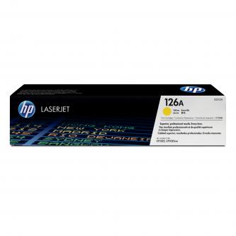 Obrazek HP 126A CE312A originální tonerová kazeta, barva náplně žlutá, výtěžnost cartridge 1000 stran