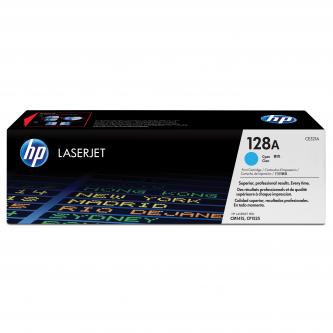 Obrazek HP 128A CE321A originální tonerová kazeta, barva náplně azurová, výtěžnost cartridge 1300 stran