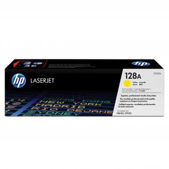 Obrazek HP 128A CE322A originální tonerová kazeta, barva náplně žlutá, výtěžnost cartridge 1300 stran