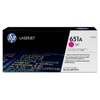 Obrazek HP CE343A originální tonerová kazeta, barva náplně purpurová, výtěžnost cartridge 16000 stran