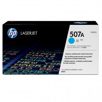 Obrazek HP 507A CE401A originální tonerová kazeta, barva náplně azurová, výtěžnost cartridge 6000 stran