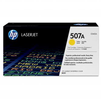Obrazek HP 507A CE402A originální tonerová kazeta, barva náplně žlutá, výtěžnost cartridge 6000 stran