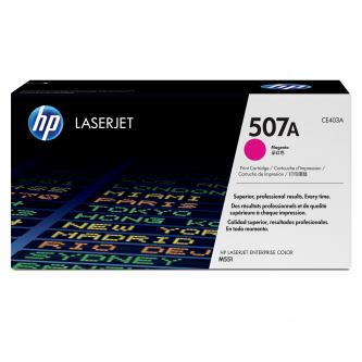 Obrazek HP 507A CE403A originální tonerová kazeta, barva náplně purpurová, výtěžnost cartridge 6000 stran