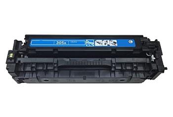 Obrazek HP 305A CE411A kompatibilní tonerová kazeta, barva náplně azurová, výtěžnost cartridge 2600 stran