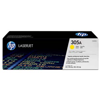 Obrazek HP 305A CE412A originální tonerová kazeta, barva náplně žlutá, výtěžnost cartridge 2600 stran
